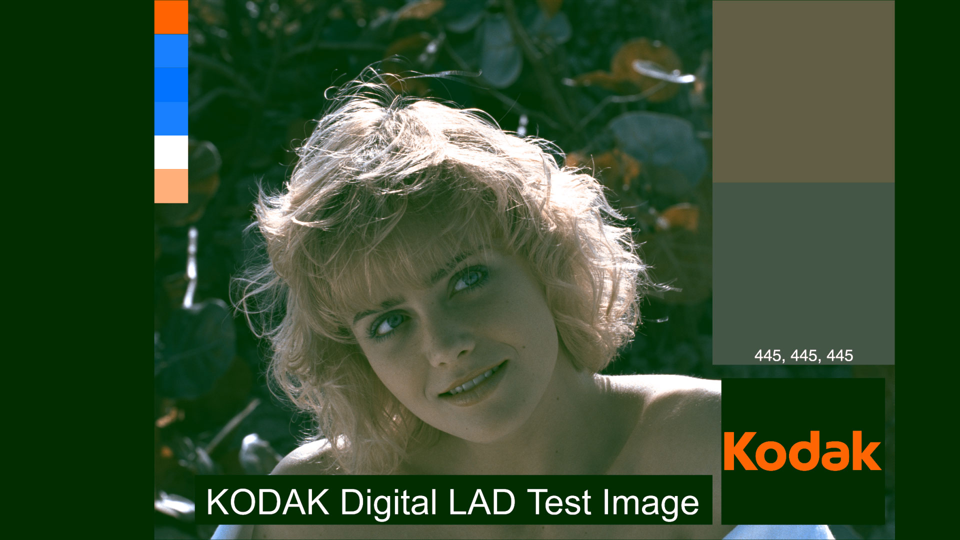 LAD Cinecolor test with a green cast.